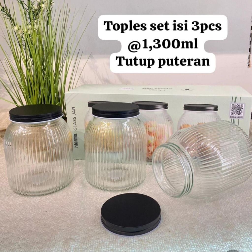 Informa toples kaca set isi 3