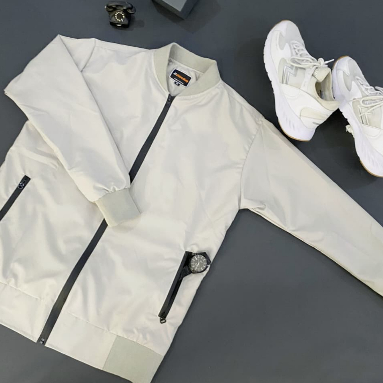 Jaket Bomber Pria Korea Anti Air Parasut Jn