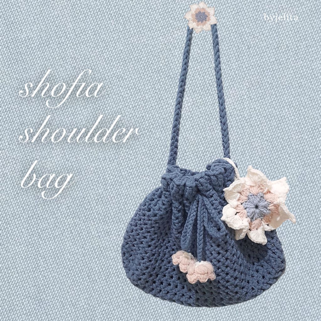 Shofia Shoulder Bag | Crochet Bag | Tas Rajut | Tas Rajut Aesthetic| Crochet | Tas Handmade