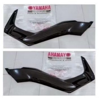COVER PENUTUP BOX SAMPING SET KIRI DAN KANAN NMAX NEW WARNA HITAM GLOSY HITAM MENGKILAP KODE PART B6