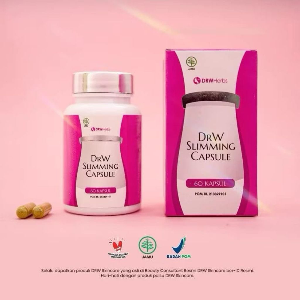 PROMO Drw Slim Kapsul pelangsing herbal original drwskincare diet BPOm Isi 30 Kapsul Original