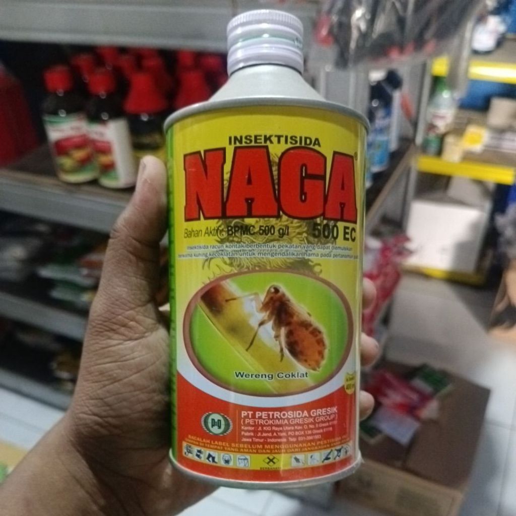 INSEKTISIDA NAGA 500 EC 400 ML | BPMC Obat Wereng Padi, Kutu Daun Cepat Tuntas