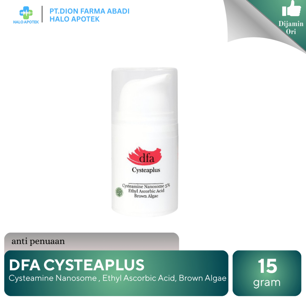 DFA Cysteaplus 15g - Mencerahkan dan Menjaga Kelembaban Pada Kulit Wajah