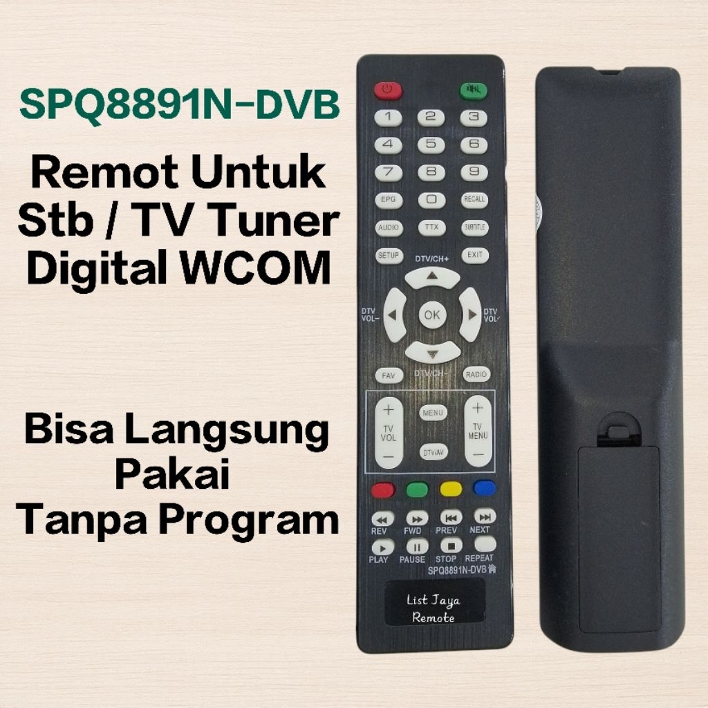 Remote Untuk Stb / Tuner Tv Digital WCOM