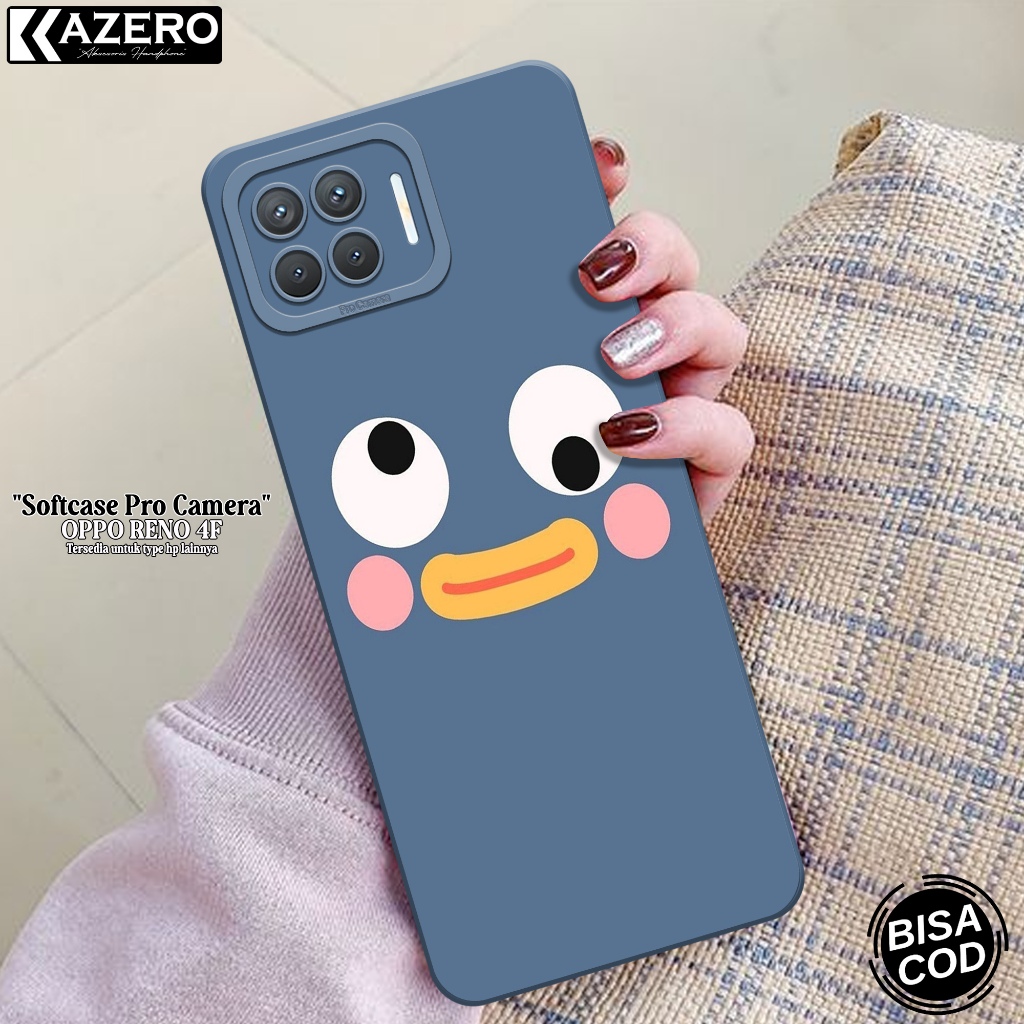 Softcase Pro Camera OPPO RENO 4F - Fashion Case Kartun - Case OPPO RENO 4F Terbaru - Casing OPPO REN