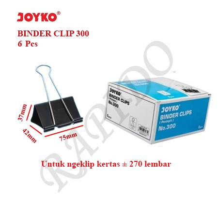 1 Pcs Binder Clip Besar Joyko/ Penjepit Kertas/ Klip Kertas