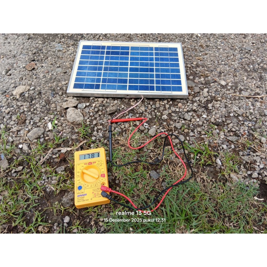 Panel Surya Pollycrystalline 10wp merk Mitsuyama - Bekas