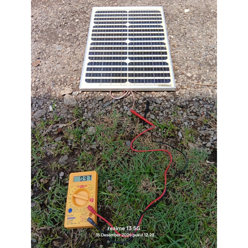 Panel Surya Monocrystalline 20wp merk Inscom - Bekas