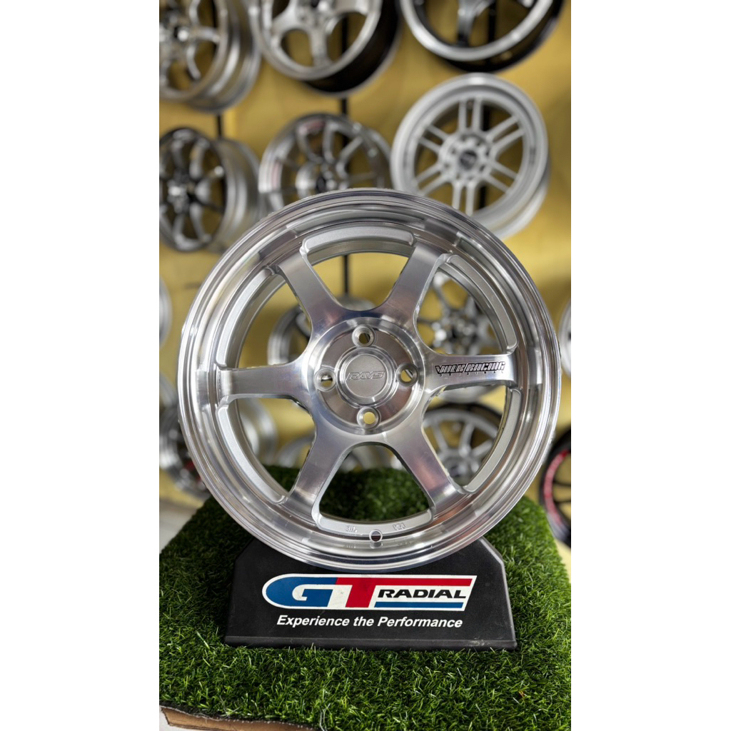 velg te37 r16 full polish pcd 4x100 lebar 7 et42 kondisi baru