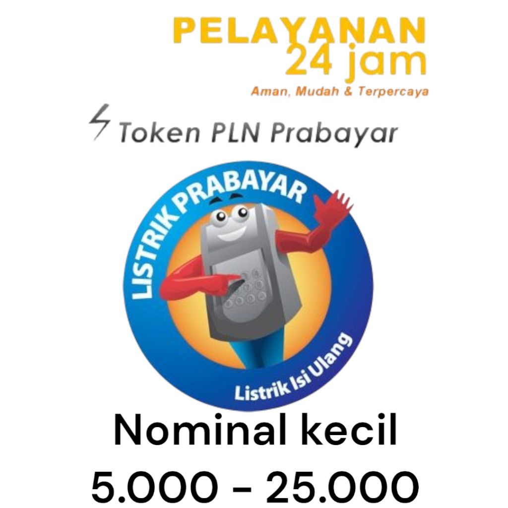 Token Listrik Murah Nominal Kecil Mini 5000 10000 15000 20000 25000 Proses cepat