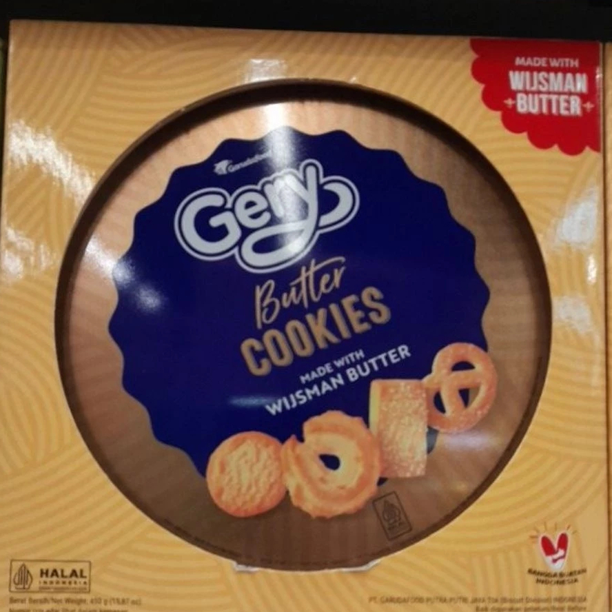 Gery Butter Cookies Made with Wijsman Butter Kaleng 450gr