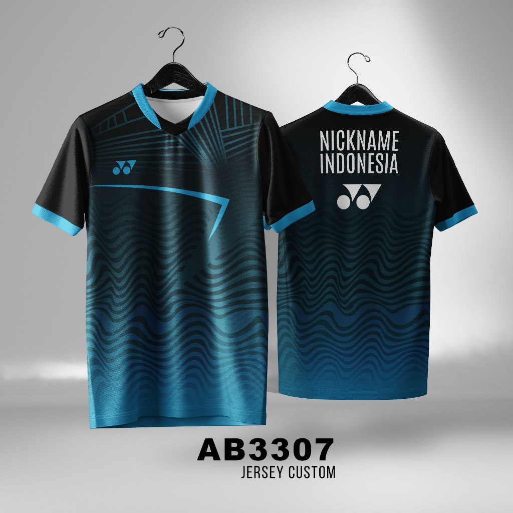 Jersey Badminton Bulutangkis Yonex Custom Nama Unisex