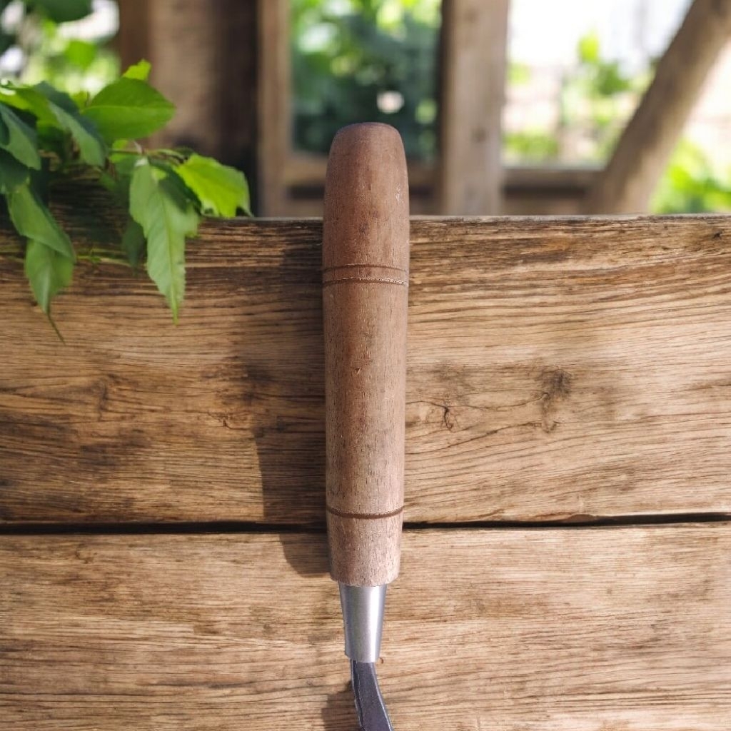 Satu PCS Sabit Rumput Pengaritan Arit Baja Panjang 38 Cm