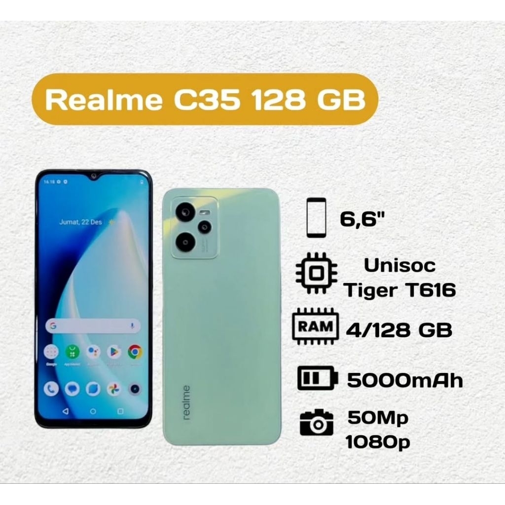 Realme C35 4/128 GB Second