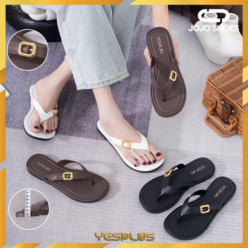 [JOJO SHOES] Sendal Jepit Jelly Teplek Wanita Sandal Flat Model Jepit  Import Premium 6608