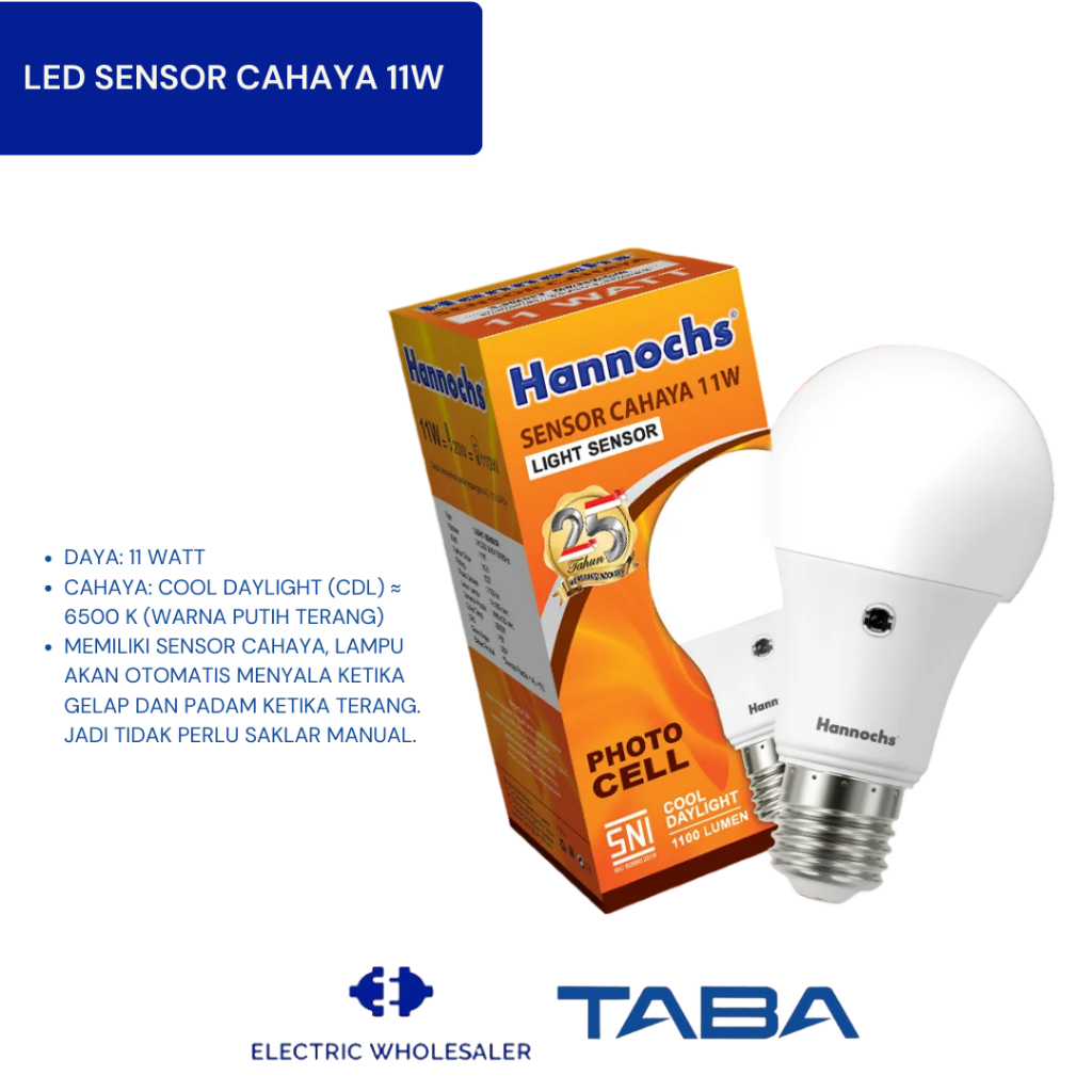 LAMPU SENSOR CAHAYA HANNOCHS