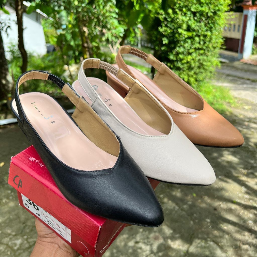 Sepatu  kerja wanita fl - sepatu slop formal cewek MATAHARI