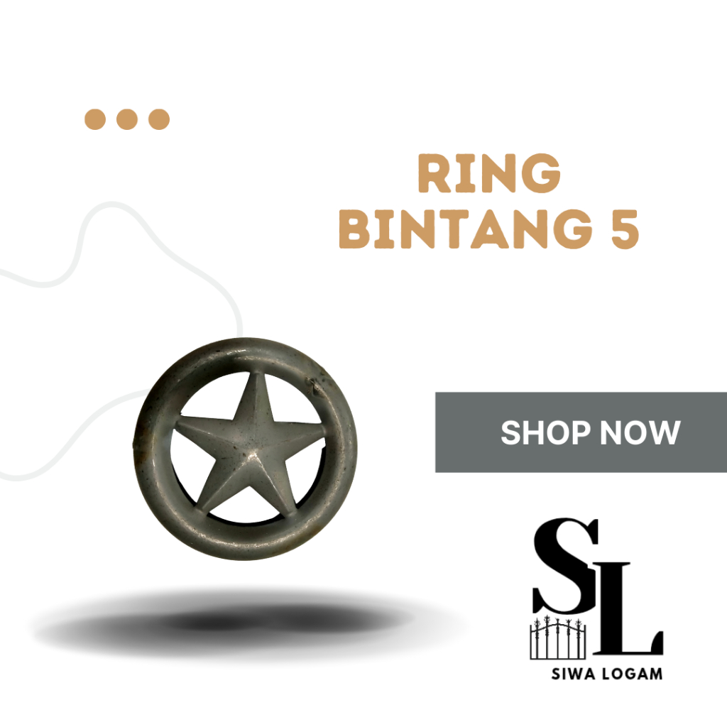 ornamen pagar besi Ring Bintang 5
