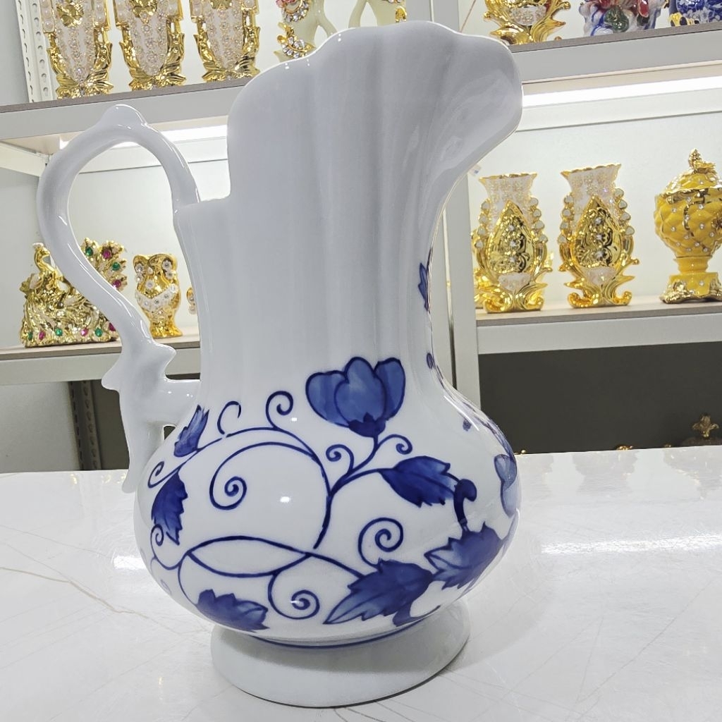 PAJANGAN KERAMIK BIRU PUTIH IMPORT / PAJANGAN KERAMIK ANTIK