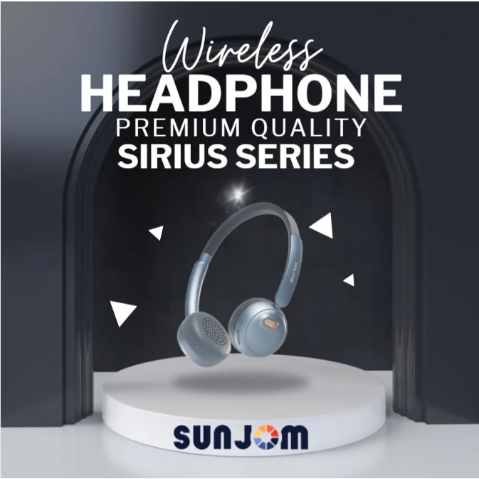 Headphone Earbuds Earphone TWS Wireless Bluetooth 5.4 Sunjom Sirius Series Blue