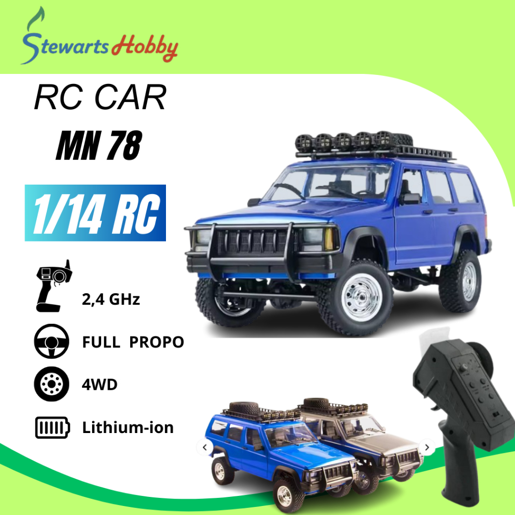 RC Adventure MN78 Jeep Cherokee 1/12 4WD Full Propo Offroad RTR