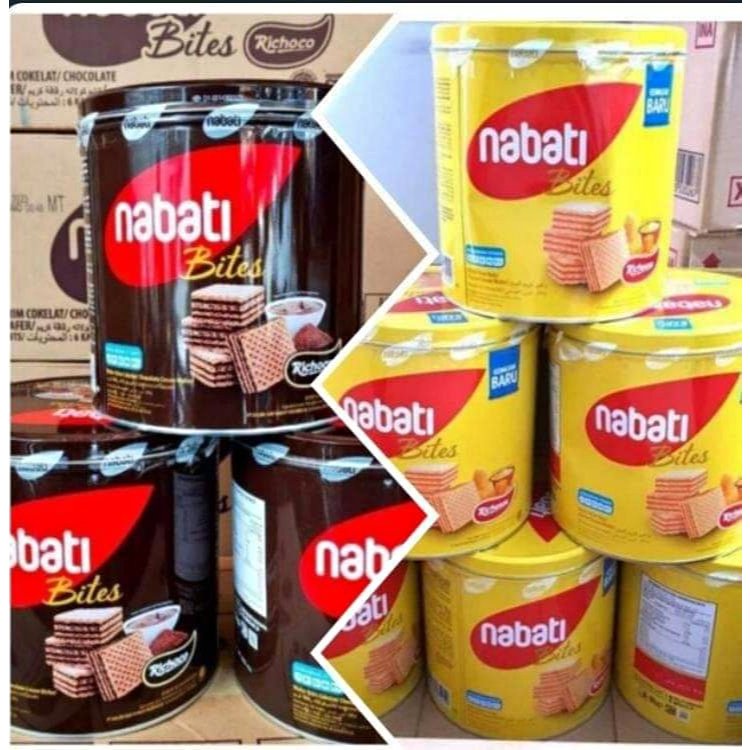 nabati wafer kaleng keju / nabati kaleng coklat 287 Gr kaleng