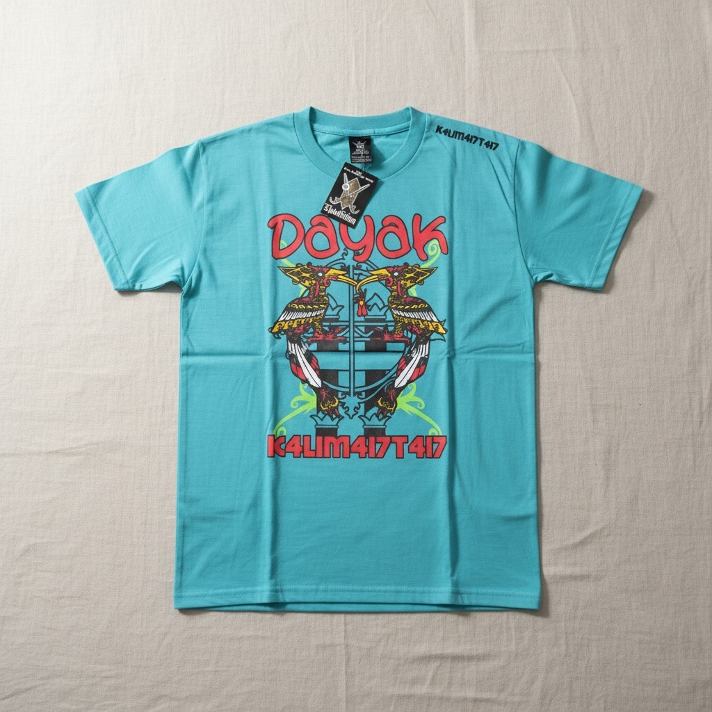 T-Shirt pria oleh-oleh Kalimantan – Kaos Pria Motif Etnik | Casual Harian