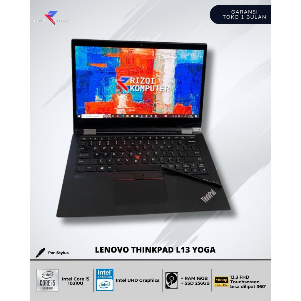 Lenovo Thinkpad L13 Yoga  Intel Core i5-10310U Ram 16GB SSD 256GB all