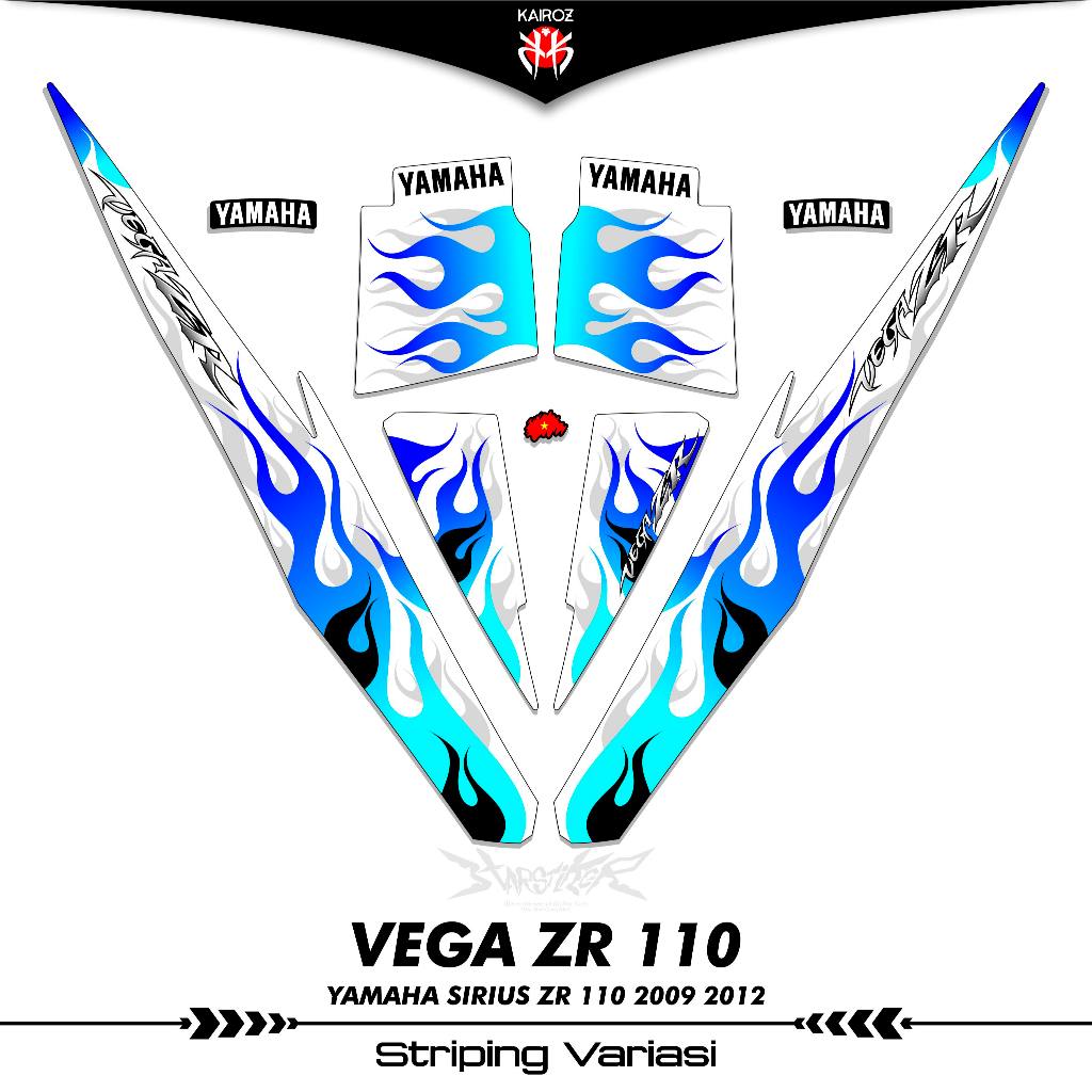STRIPING YAMAHA VEGA ZR 110 LAMA STIKER STICKER VARIASI SIRIUS 2008 2009 2010 2011 2012 K24