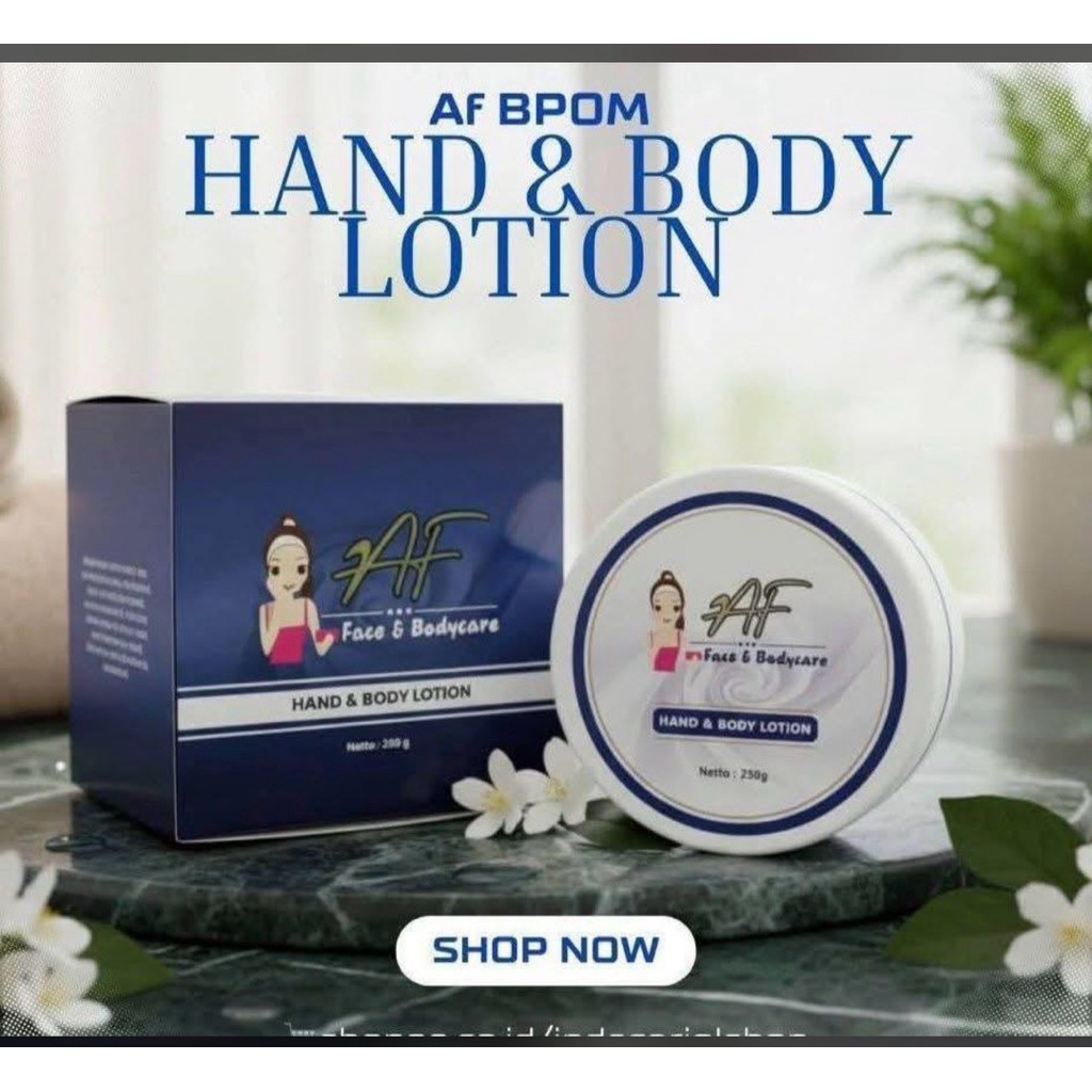 Handbody Af || AF Glow Hand & Body Lotion Original | Mencerahkan Kulit | Melembapkan | BPOM