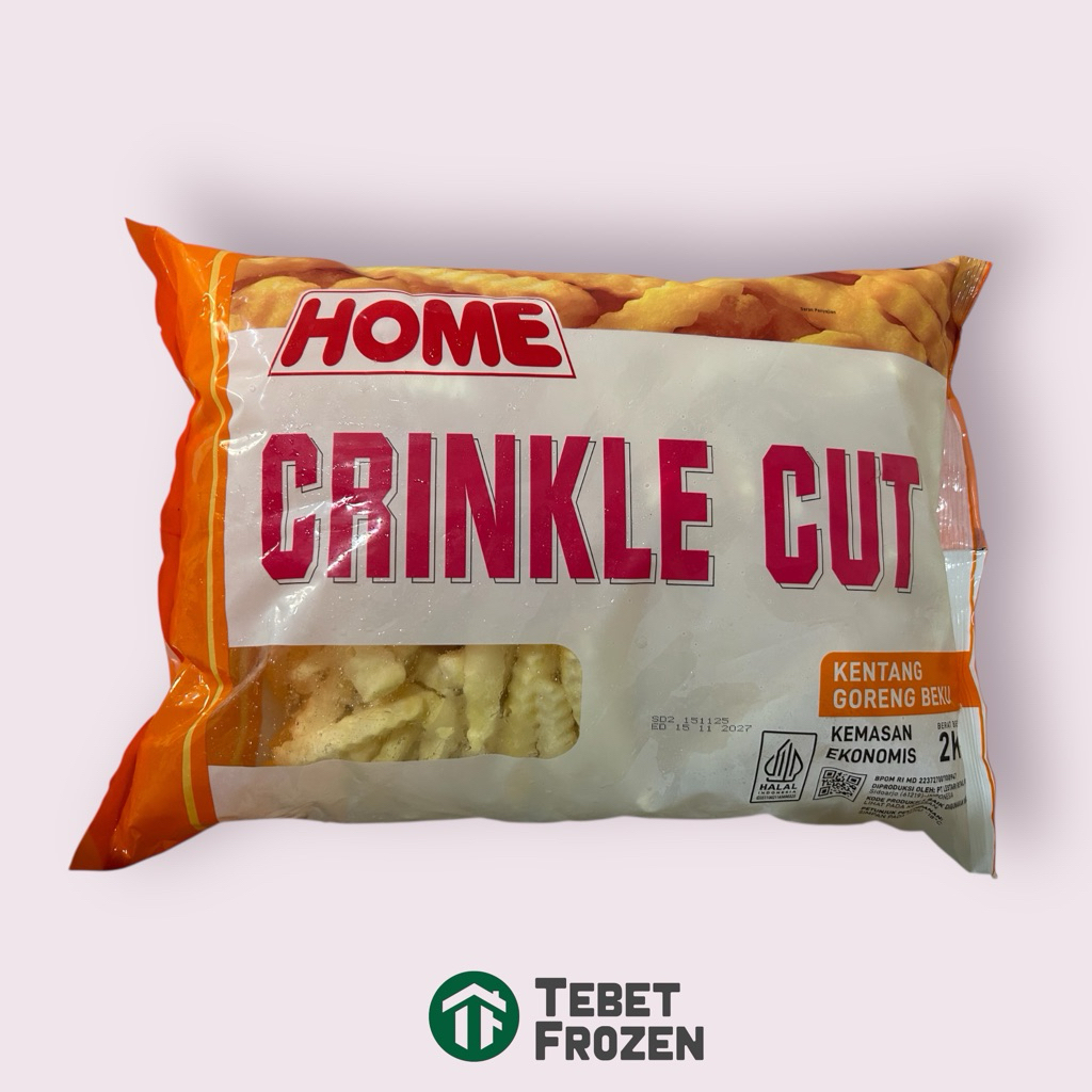 KENTANG CRINKLE 2KG - TEBET FROZEN