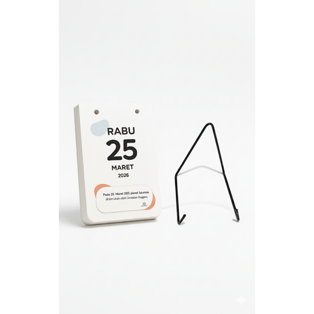 Arinauli Kalender Sobek Gantung Harian – Custom Kutipan Kalender 2026, Ukuran A5, Kertas 75 GSM