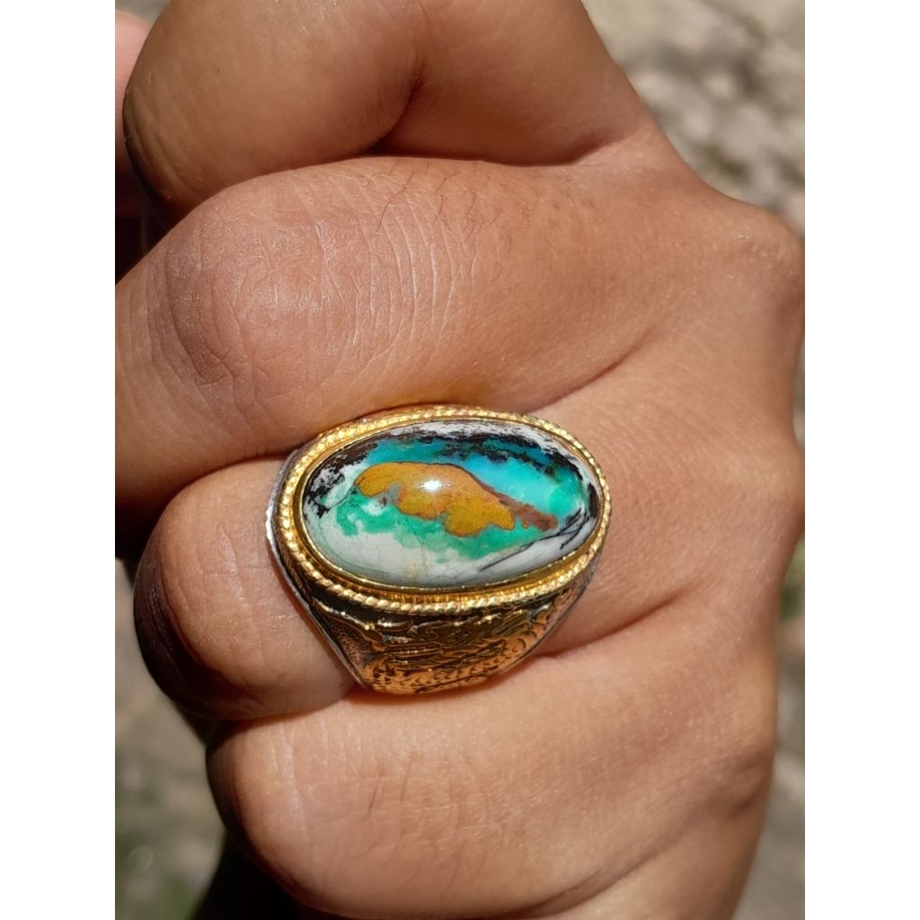 BATU AKIK CINCIN PANCAWARNA GARUT