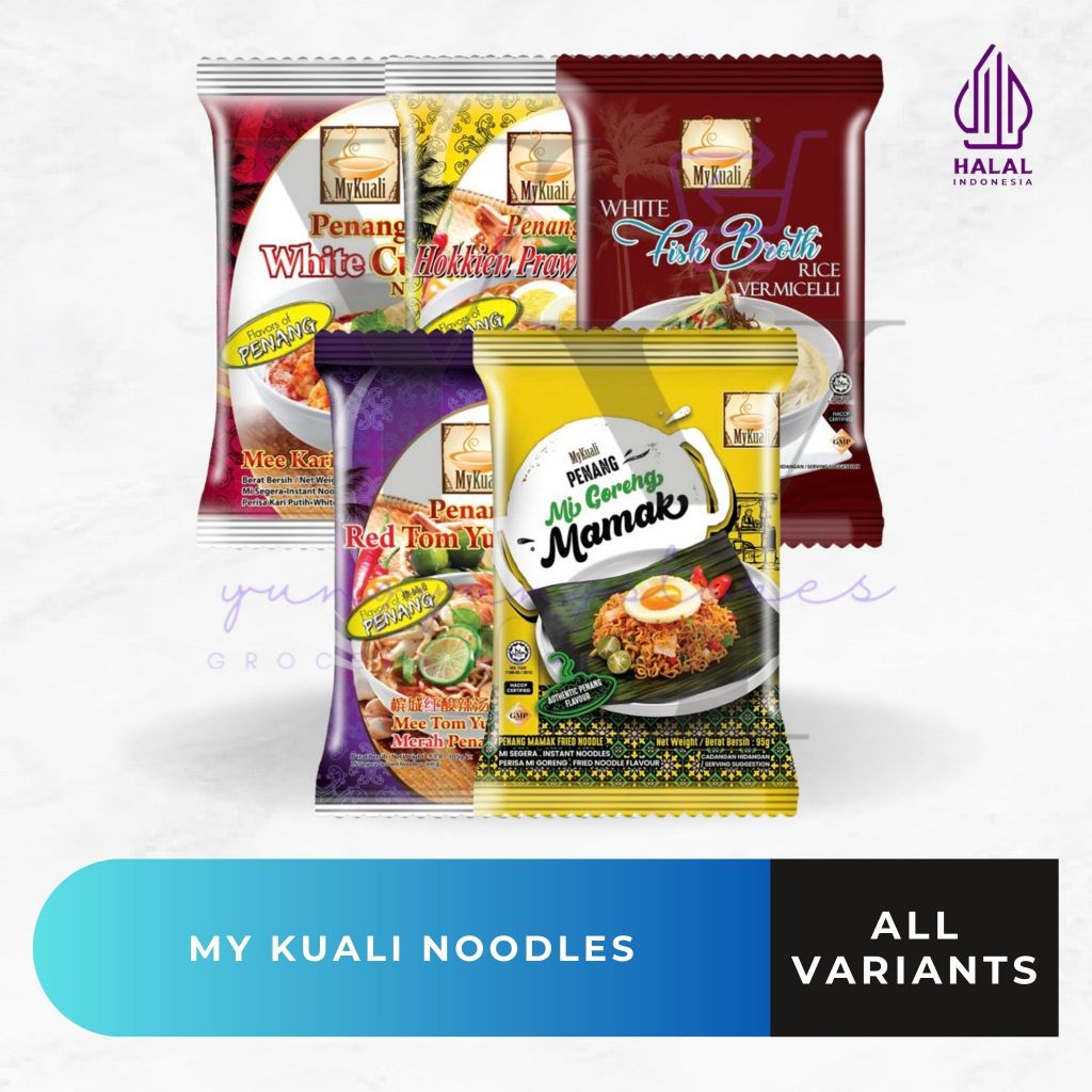 MyKuali Instant Noodles Penang Hokkien Prawn / White Curry Noodle / White Fish Broth Rice Vermicelli