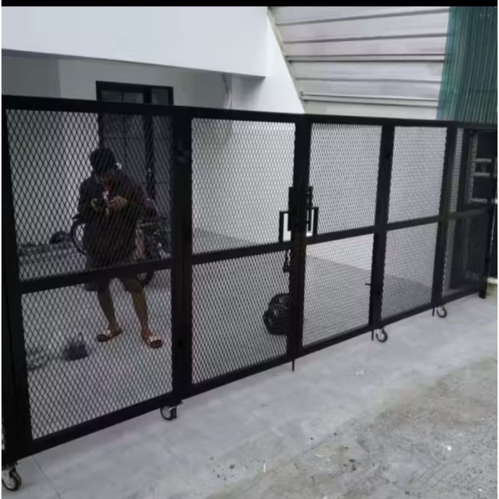 Pagar Plat Jaring Perforated, Pintu Gerbang Plat Jaring Expanda, Pagar Balkon Plat Jaring, Pager Pla