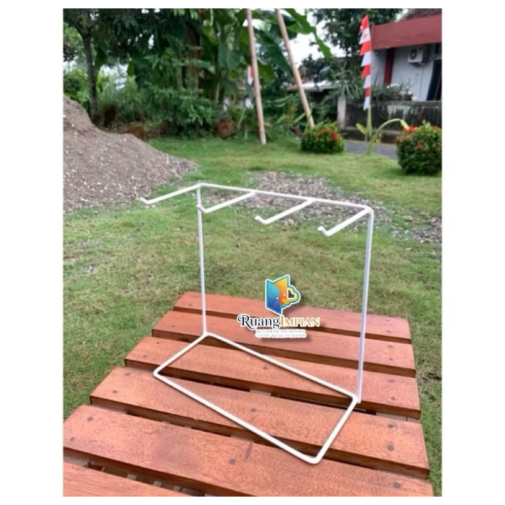 Rak Display Aksesoris Mini Tinggi 20cm Rak Pajangan Toko Rak Gantungan Aksesoris