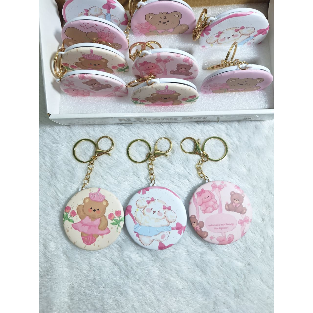 Kaca Cermin Mini Gantungan Kaca Gantungan Cermin Kaca Lipat Kaca Mini Kaca Bulat