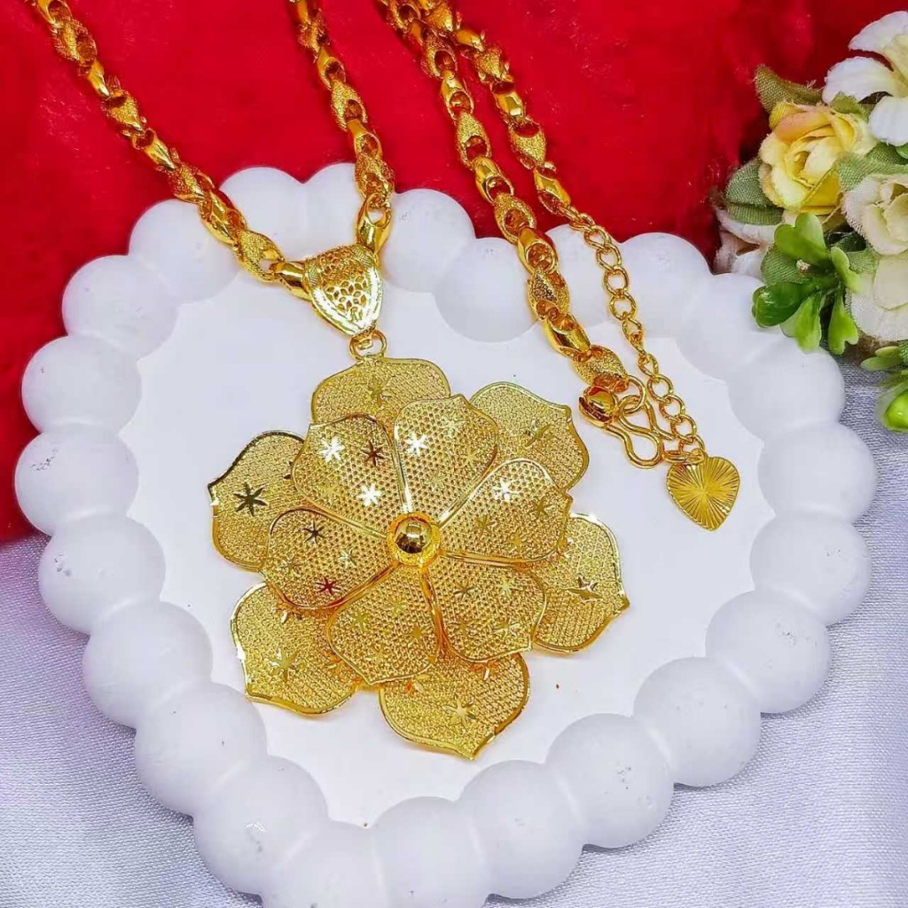 COD Kalung Free Liontin Xuping Gold Asli Wanita Anti Karat Emas Elegant Fashion Mewah Aksesoris