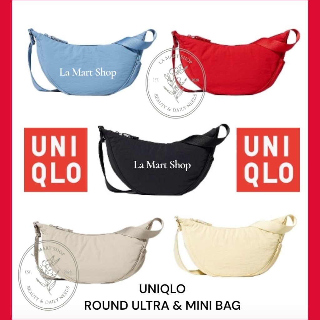 (READY STOCK) - UNIQLO Round Ultra Mini Bag (Water Repellent) / Uniqlo Ultra Mini Bag / Uniqlo Mini 