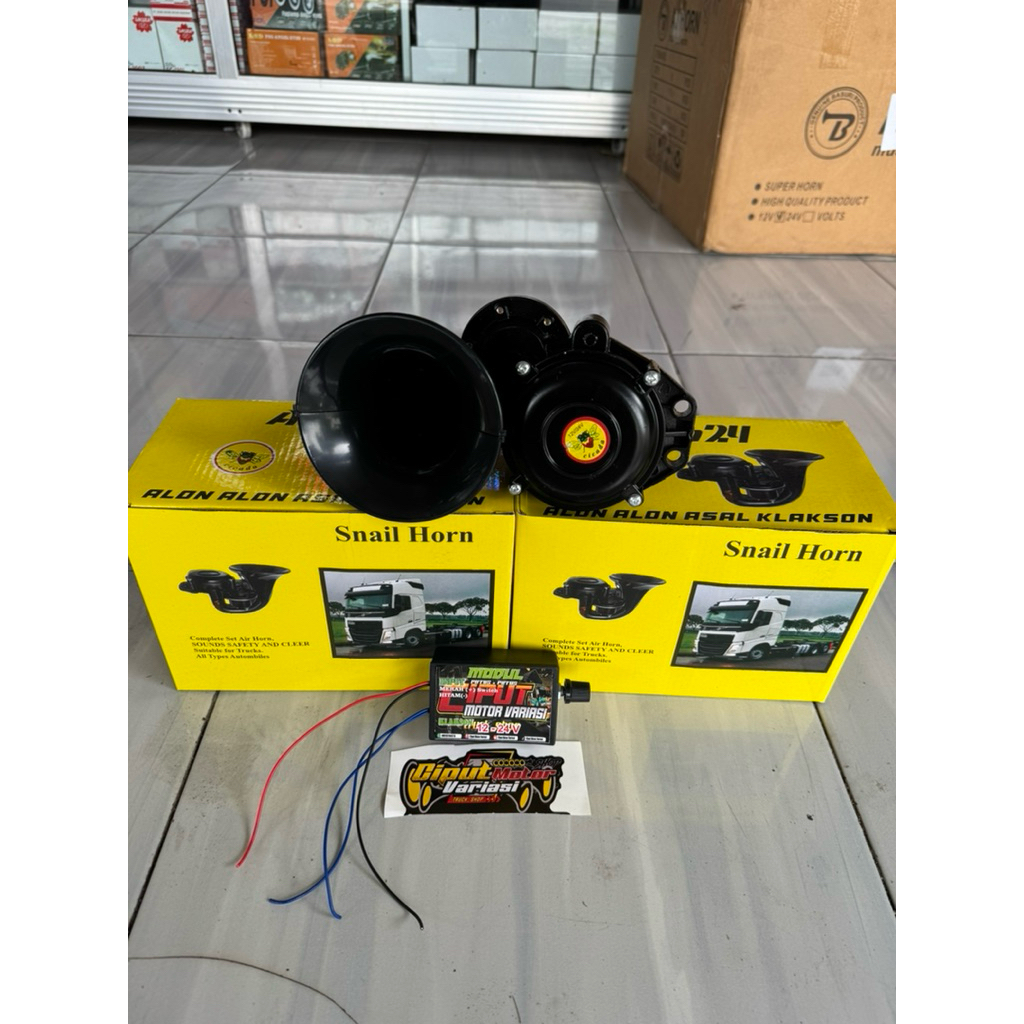 Klakson Angin Truck Keong Cicada,12V/24V (Klakson Cicada)