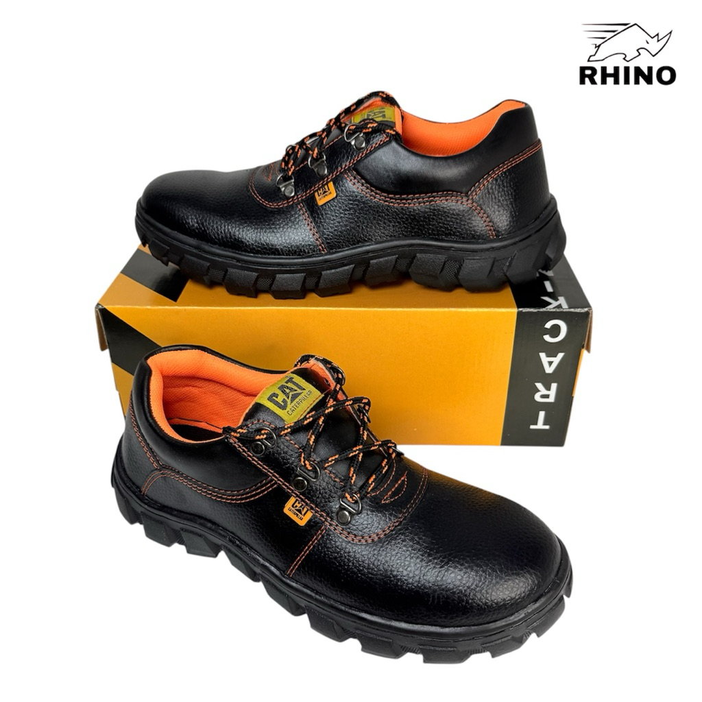 RHINO Sepatu Safety Shoes Pria Wanita Ujung Kerja Proyek Pabrik Spbu Kitchen