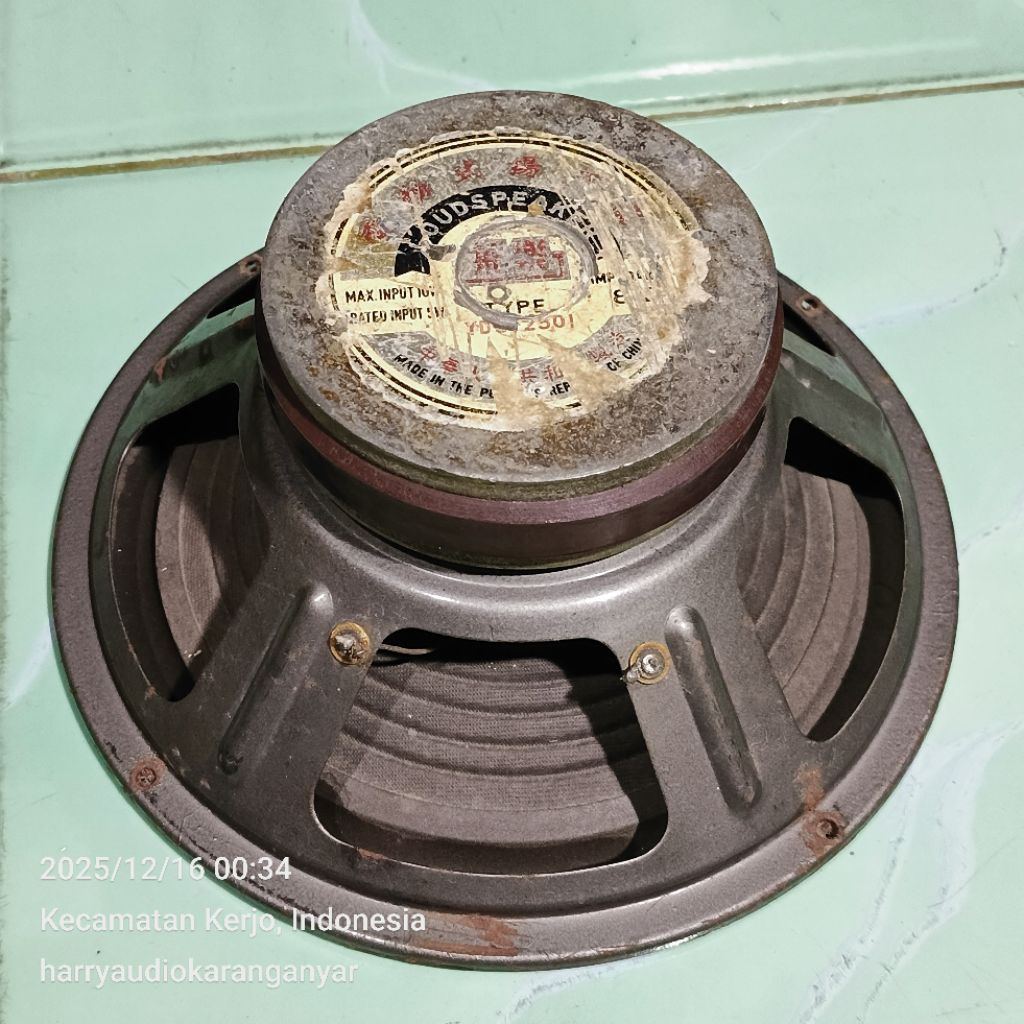 speaker RRT 10 inch minus spul gasruk suara serak