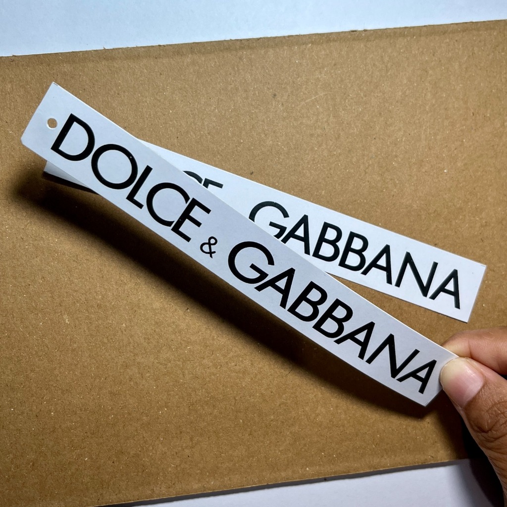HANGTAG DOLCE GABBANA // LABEL TAS BAJU SEPATU BRANDED