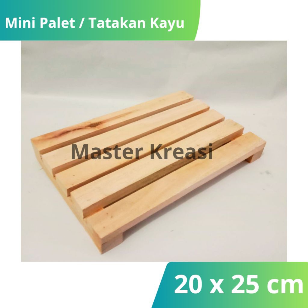 Tatakan Kayu 20x25cm Aesthetic Multifungsi/Mini Palet Kayu Alas Tatakan Panci Anti Panas Estetik