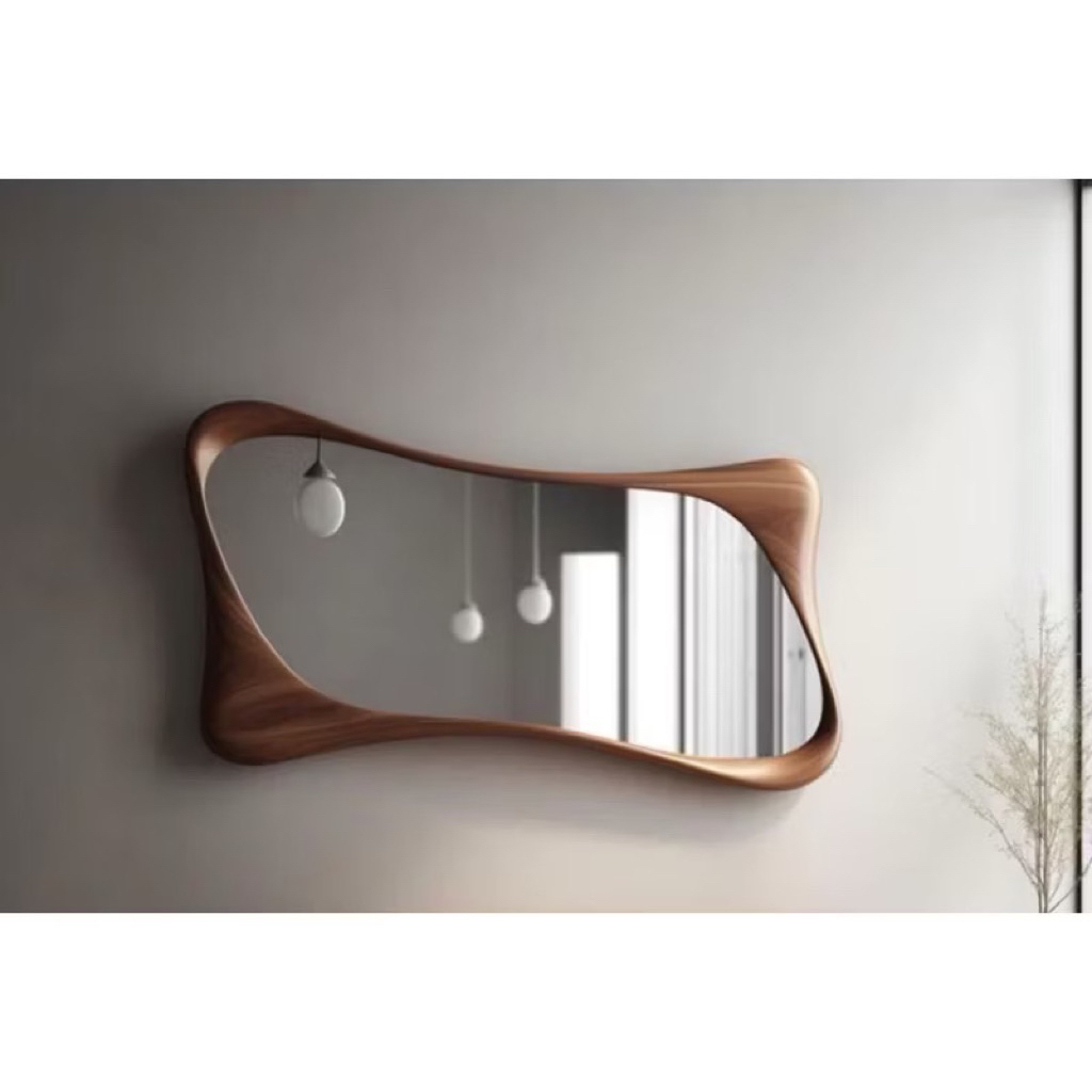 cermin minimalis jati cermin jati jepara cermin custom standing miror kayu jati