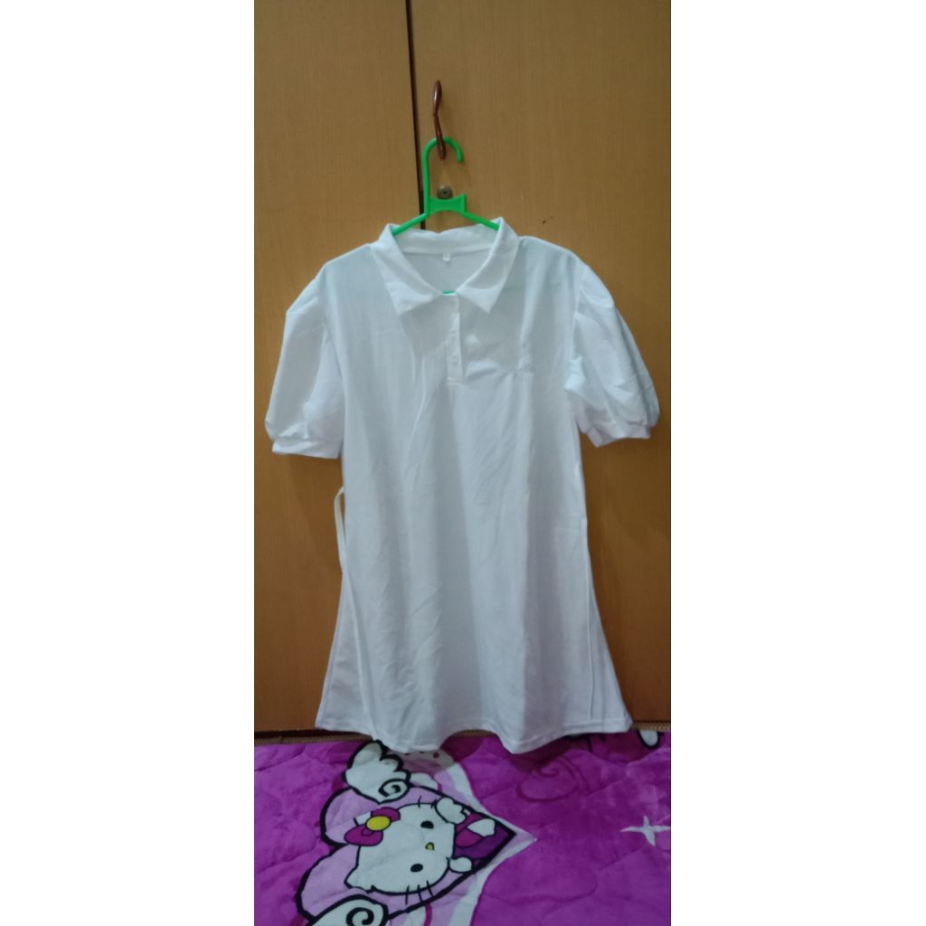 DRESS LENGAN BALON PENDEK