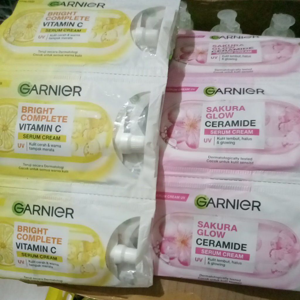 (1renceng)12 sachet GARNIER Serum cream 7ml