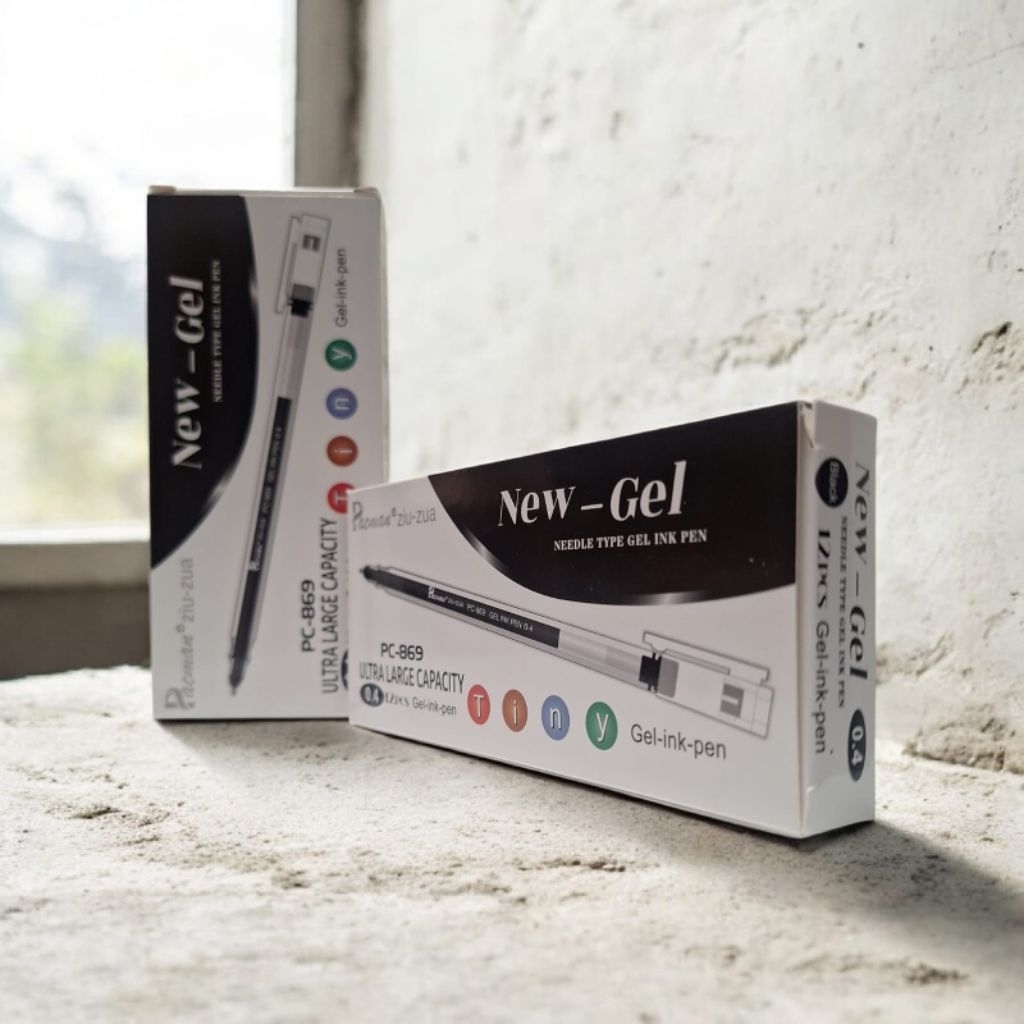 1 Pack isi 12 Pulpen New Gel /Pena Gel/Pen Cair/Pen Basah/Gel INK Pen