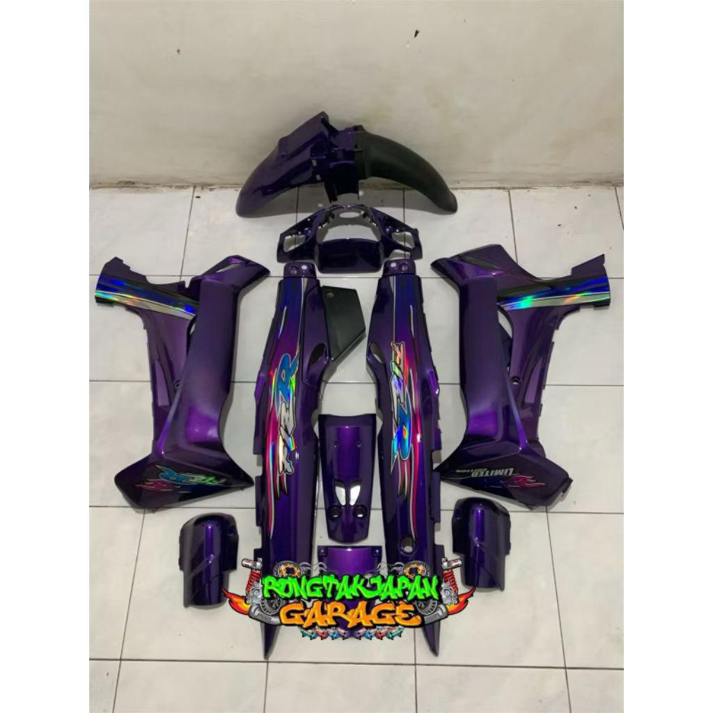 STRIPING FIZR API HOLOGRAM UNGU STIKER FIZR