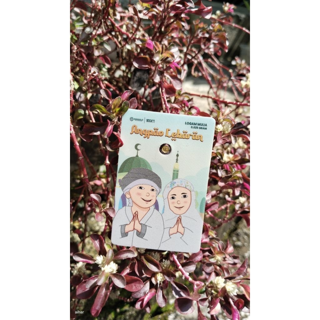 Logam Mulia Emas Mini Gold MiniGold Gift Series Angpao Lebaran 0,025 gr 0.025 gram